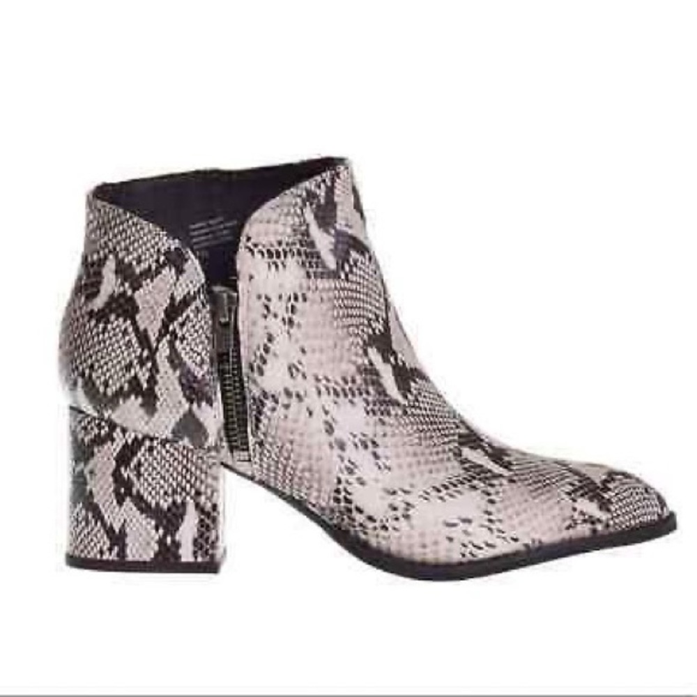 Seychelles Chaparral snake embossed bootie